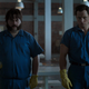 Paul Walter Hauser and Taron Egerton in Black Bird